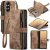 CaseMe Samsung Galaxy Z Fold8 Ultra Wallet Case with Zipper Pocket & Wireless Charging Coffee