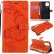 OnePlus 8T Embossed Butterfly Wallet Magnetic Stand Case Orange