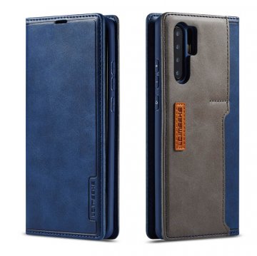 LC.IMEEKE Huawei P30 Pro Wallet Magnetic Stand Case with Card Slots Blue