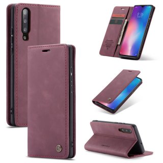 CaseMe Xiaomi Mi 9 Wallet Kickstand Magnetic Flip Case Red