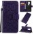 OnePlus 8 Pro Embossed Sunflower Wallet Stand Case Purple