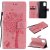 OnePlus 8T Embossed Tree Cat Butterfly Wallet Stand Case Pink