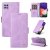 YIKATU Samsung Galaxy A22 5G Skin-touch Wallet Kickstand Case Purple