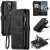 CaseMe iPhone 14 Pro Wallet Case with Wrist Strap Black