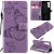 Motorola Edge Embossed Butterfly Wallet Magnetic Stand Case Purple