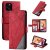 iPhone 11 Pro Wallet Splicing Kickstand PU Leather Case Red