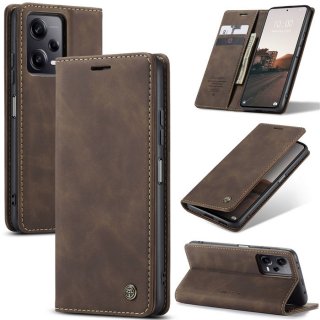 CaseMe Xiaomi Redmi Note 12 Pro Plus Wallet Magnetic Case Coffee