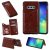 Samsung Galaxy S10e Bee and Cat Magnetic Card Slots Stand Cover Brown