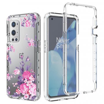 OnePlus 9 Pro Clear Bumper TPU Rose Flowers Case