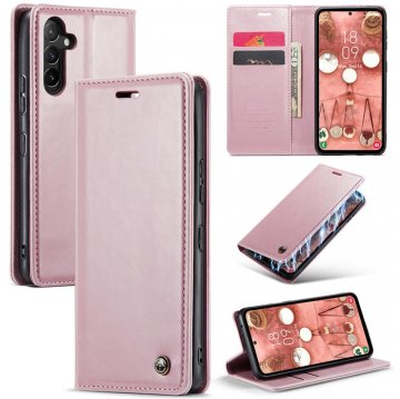 CaseMe Samsung Galaxy A54 5G Luxury Wallet Magnetic Case Pink