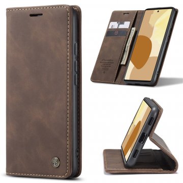 CaseMe Google Pixel 6 Wallet Kickstand Magnetic Case Coffee