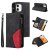 iPhone 12 Mini Zipper Wallet Magnetic Stand Case Black