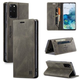 Autspace Samsung Galaxy S20 Plus Wallet Kickstand Magnetic Case Coffee