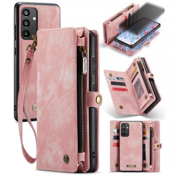 CaseMe Samsung Galaxy A34 5G Wallet Case with Wrist Strap Pink