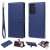 Samsung Galaxy Note 20 Ultra Wallet Detachable 2 in 1 Case Blue