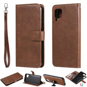 Huawei P40 Lite Wallet Detachable 2 in 1 Stand Case Brown