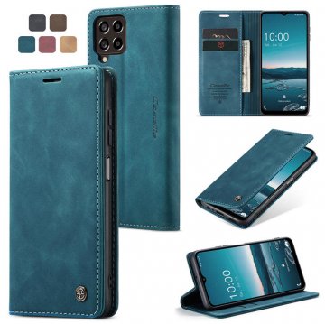CaseMe Samsung Galaxy M33 Wallet Magnetic Case Blue