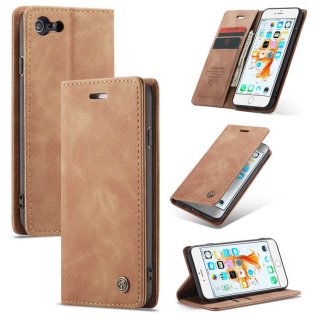 CaseMe iPhone 6/6s Retro Wallet Stand Magnetic Flip Case Brown