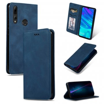 Huawei P Smart 2019 Magnetic Flip Wallet Stand Case Blue