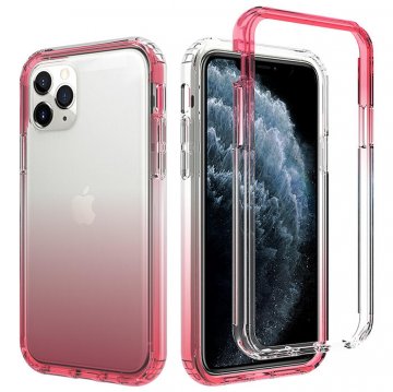 iPhone 11 Pro Shockproof Clear Gradient Cover Red