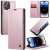 CaseMe iPhone 14 Pro Max Wallet Stand Magnetic Case Pink