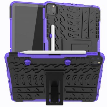 Hybrid Rugged iPad Pro 11 inch 2020 Kickstand Shockproof Case Purple