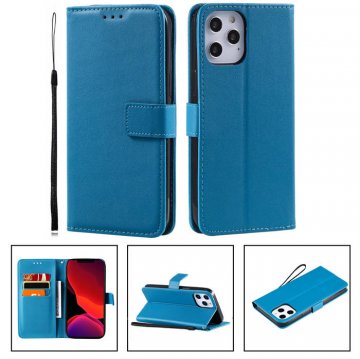 iPhone 12 Pro Max Wallet Kickstand Magnetic PU Leather Case Sky Blue