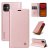 YIKATU iPhone 12 Mini Wallet Kickstand Magnetic Case Rose Gold