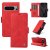 YIKATU Google Pixel 8 Pro Skin-touch Wallet Kickstand Case Red