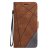 iPhone XR Wallet Splicing Kickstand PU Leather Case Brown