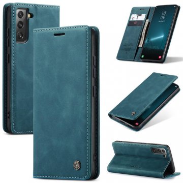 CaseMe Samsung Galaxy S22 Wallet Magnetic Case Blue