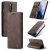 CaseMe OnePlus 7 Pro Wallet Kickstand Magnetic Case Coffee