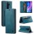 Autspace Xiaomi Redmi Note 8 Pro Wallet Kickstand Magnetic Case Blue