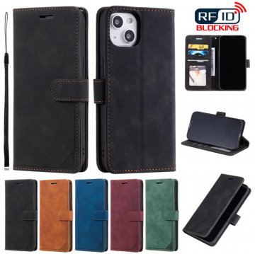 iPhone 13 Wallet RFID Blocking Kickstand Case Black