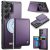 CaseMe Samsung Galaxy S26 Ultra Detachable Magnetic Wallet Case with RFID Blocking & Wireless Charging - Purple