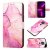 Marble Pattern Moto G9 Play Wallet Stand Case Purple Gold