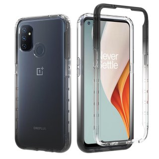 OnePlus Nord N100 Shockproof Clear Gradient Cover Black