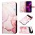 Marble Pattern Google Pixel 6A 5G Wallet Stand Case Rose Gold