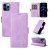 YIKATU iPhone 13 Pro Max Skin-touch Wallet Kickstand Case Purple