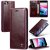 CaseMe iPhone 7/8/SE 2020/SE 2022 Wallet Kickstand Magnetic Case Red
