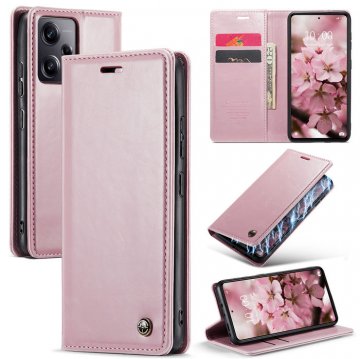CaseMe Xiaomi Redmi Note 12 Pro Plus Wallet Luxury Leather Case Pink