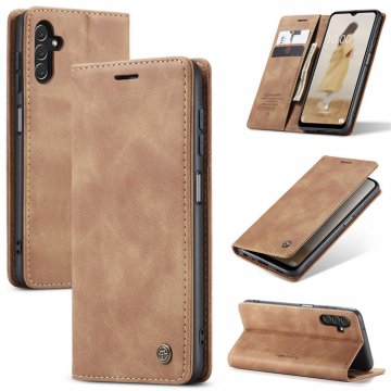 CaseMe Samsung Galaxy A13 5G Wallet Kickstand Magnetic Case Brown
