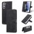 AZNS Samsung Galaxy S21 Wallet Magnetic Kickstand Case Black