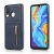 Huawei P30 Lite Zipper Wallet PU Leather Case Cover Blue