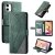 iPhone 11 Wallet Splicing Kickstand PU Leather Case Green
