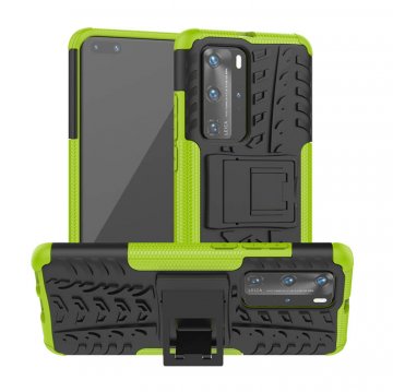 Huawei P40 Pro Hybrid Rugged PC + TPU Kickstand Case Green