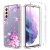 Samsung Galaxy S21 Clear Bumper TPU Rose Flowers Case