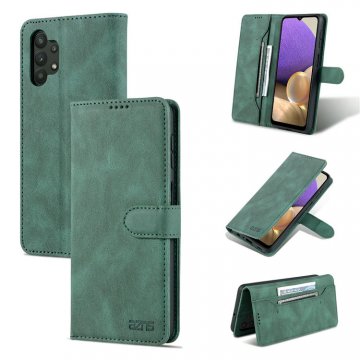 AZNS Samsung Galaxy A32 5G Wallet Kickstand Magnetic Case Green
