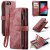 CaseMe iPhone 7 Plus/8 Plus Wallet Kickstand Retro Case Red