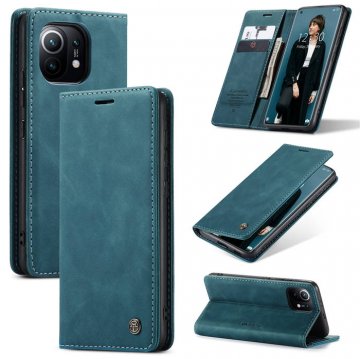 CaseMe Xiaomi Mi 11 Wallet Kickstand Magnetic Flip Case Blue